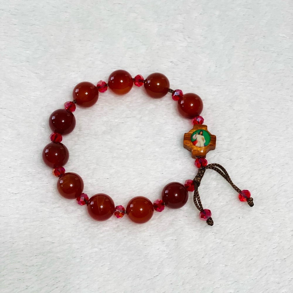 Stone Rosary Bracelet.